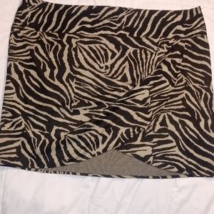 Lane Bryant zebra print skirt💕
